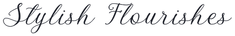 Flourish script font examples in Bellasic font