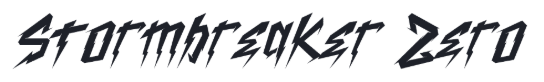 Superhero titles font examples in Bledek font