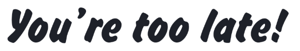 Speech bubble text font examples in Brush Hand New font