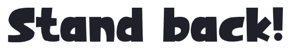 Speech bubble text font examples in Hog World font