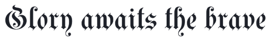 Medieval quotes font examples in Dante Kanzlei font