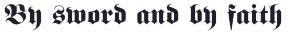 Medieval quotes font examples in FrankensteinC Plain font