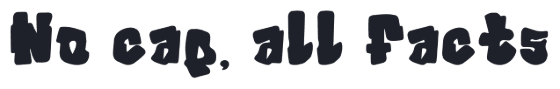 Hip-Hop captions font examples in Alpha font