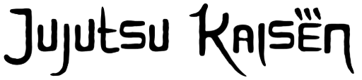 Anime titles font examples in Jujutsu Kaisen font
