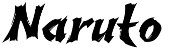 Anime titles font examples in Scarfire font