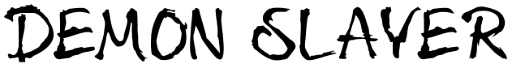 Anime titles font examples in Shinrinyoku font