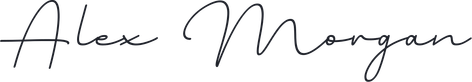 Alex Morgan handwritten signature in Billion Miracles font