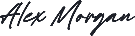 Alex Morgan handwritten signature in Black font