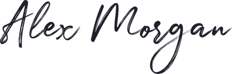 Alex Morgan handwritten signature in Julietta Messie font