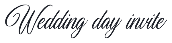 Wedding invitations font examples in Wedding in the Starlight font